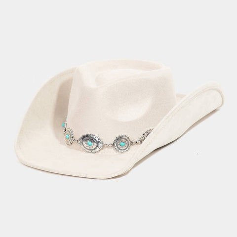 Concho Disc Chain Cowboy Hat: IV